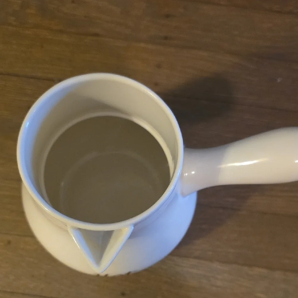 Williams Sonoma: Bonjour White Ceramic Hot Chocolate Pitcher